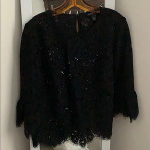 Banana Republic | Black Lace Top